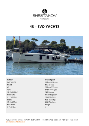 EVO YACHTS - 43