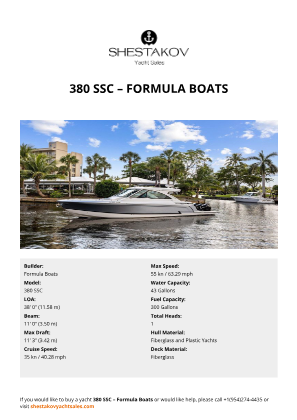 Formula Boats - 380 SSC
