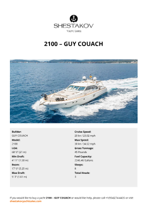 GUY COUACH - 2100