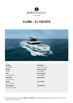 CL YACHTS - CLX96
