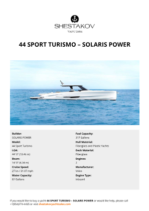 SOLARIS POWER - 44 Sport Turismo