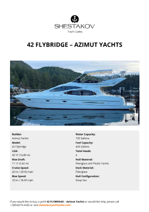Azimut Yachts - 42 Flybridge
