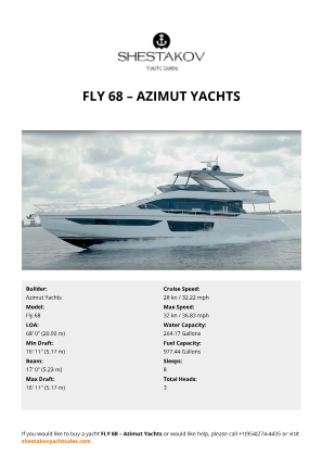 Azimut Yachts - Fly 68
