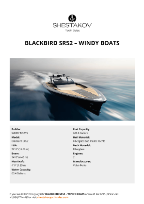 WINDY BOATS - Blackbird SR52