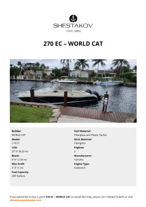 WORLD CAT - 270 EC
