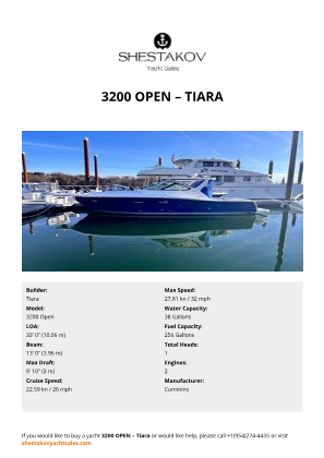 Tiara - 3200 Open