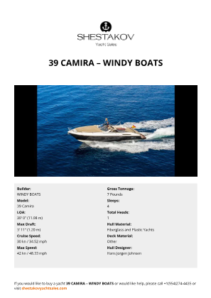 WINDY BOATS - 39 Camira