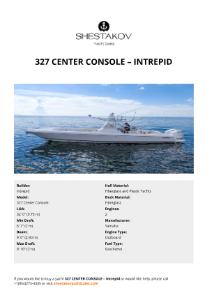 Intrepid - 327 Center Console