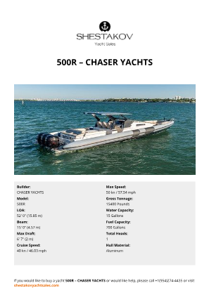 CHASER YACHTS - 500R