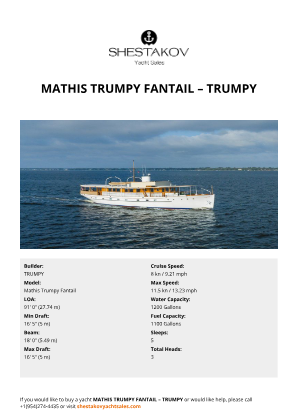 TRUMPY - Mathis Trumpy Fantail