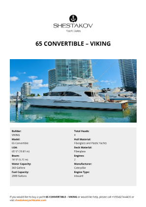 VIKING - 65 Convertible