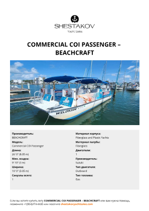 BEACHCRAFT - Commercial COI Passenger