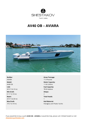 AVIARA - AV40 OB