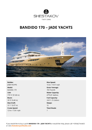 JADE YACHTS - Bandido 170
