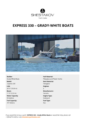 Grady-White Boats -  Express 330