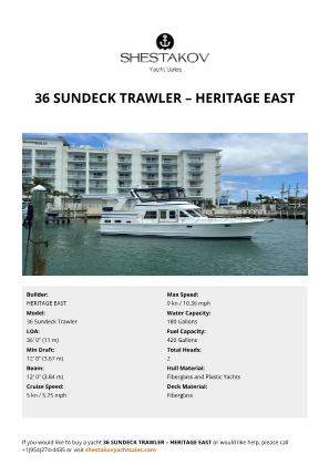 N/A - 36 Sundeck Trawler