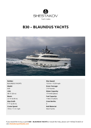 BLAUNDUS YACHTS - B30