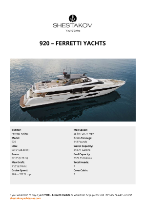 Ferretti Yachts - 920