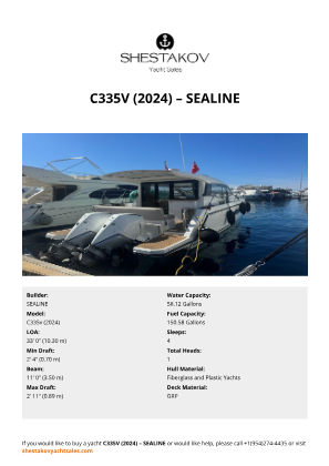 SEALINE - C335v (2024)