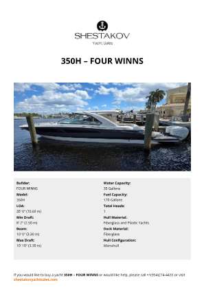FOUR WINNS - 350H