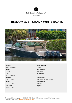 Grady-White Boats - Freedom 375