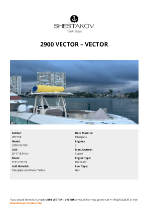 VECTOR - 2900 VECTOR