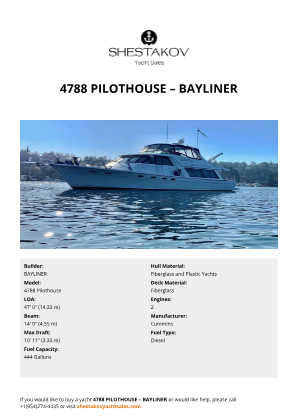 BAYLINER - 4788 Pilothouse