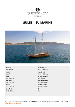 SU MARINE - GULET