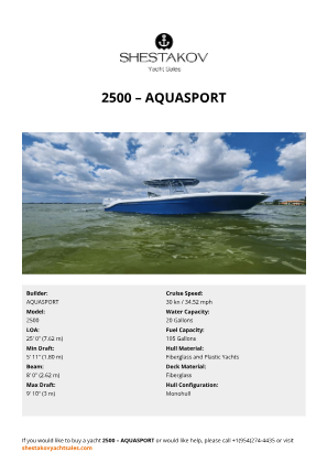 AQUASPORT - 2500