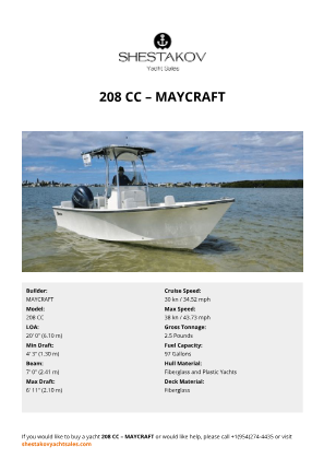 MAYCRAFT - 208 CC
