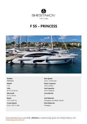 PRINCESS - F 55
