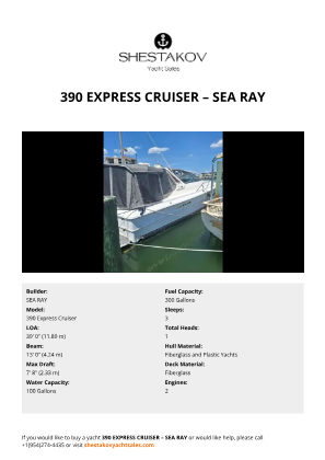 SEA RAY - 390 Express Cruiser