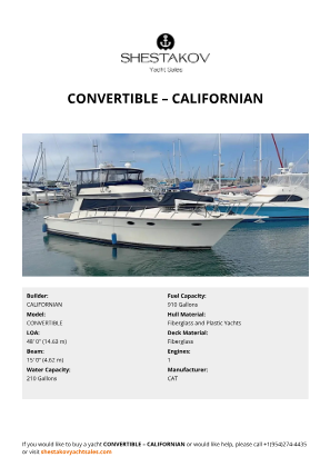 CALIFORNIAN - CONVERTIBLE