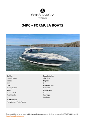 Formula Boats - 34PC