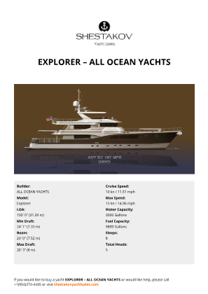 ALL OCEAN YACHTS - Explorer
