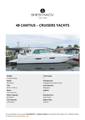 Cruisers Yachts - 48 Cantius