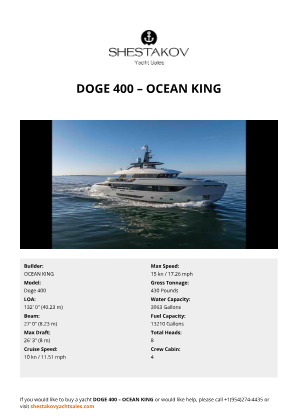 OCEAN KING - Doge 400