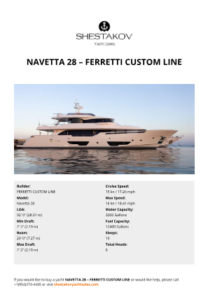 FERRETTI CUSTOM LINE - Navetta 28