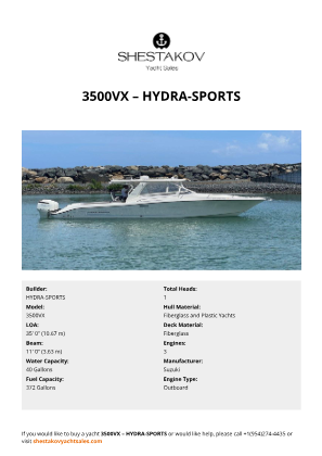 HYDRA-SPORTS - 3500VX