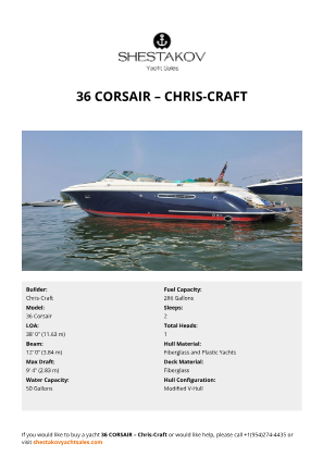 Chris-Craft - 36 Corsair