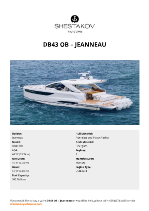 Jeanneau - DB43 OB