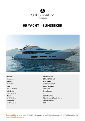 Sunseeker - 95 Yacht