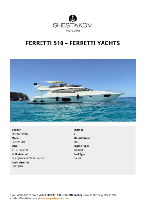 Ferretti Yachts - Ferretti 510
