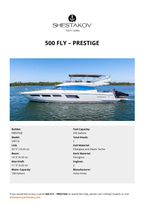PRESTIGE - 500 Fly