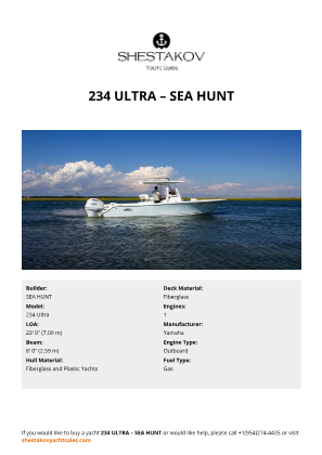SEA HUNT - 234 Ultra