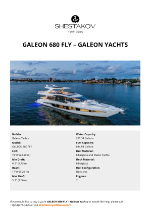 Galeon Yachts - GALEON 680 FLY