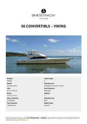 VIKING - 56 Convertible