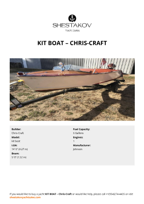 Chris-Craft - kit boat