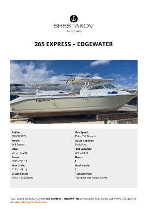 EDGEWATER - 265 Express