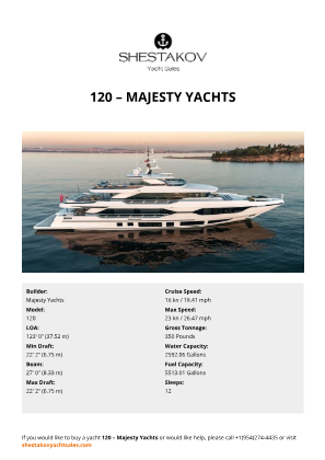 Majesty Yachts - 120